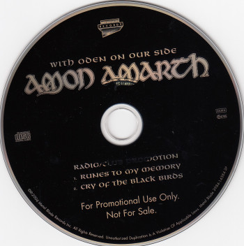 Amon Amarth With Oden On Our Side, Metal Blade records europe, Single Promo