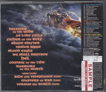 Amon Amarth Deceiver Of The Gods, Metal Blade records japan, CD Promo