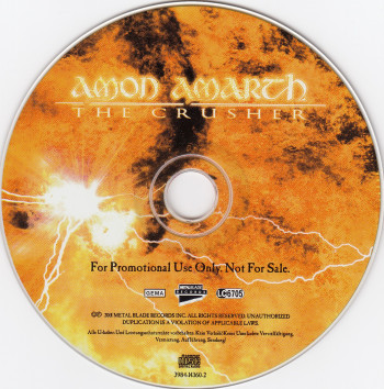Amon Amarth The Crusher, Metal Blade records germany, CD Promo