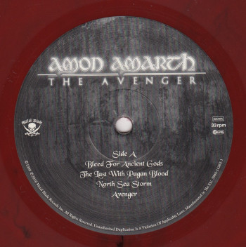 Amon Amarth The Avenger, Metal Blade records europe, LP red/black